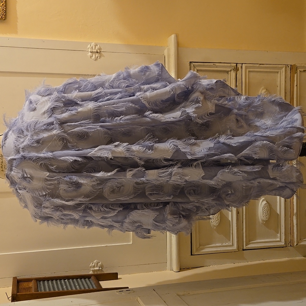 Light Blue Shawl Style Jacket - image 6